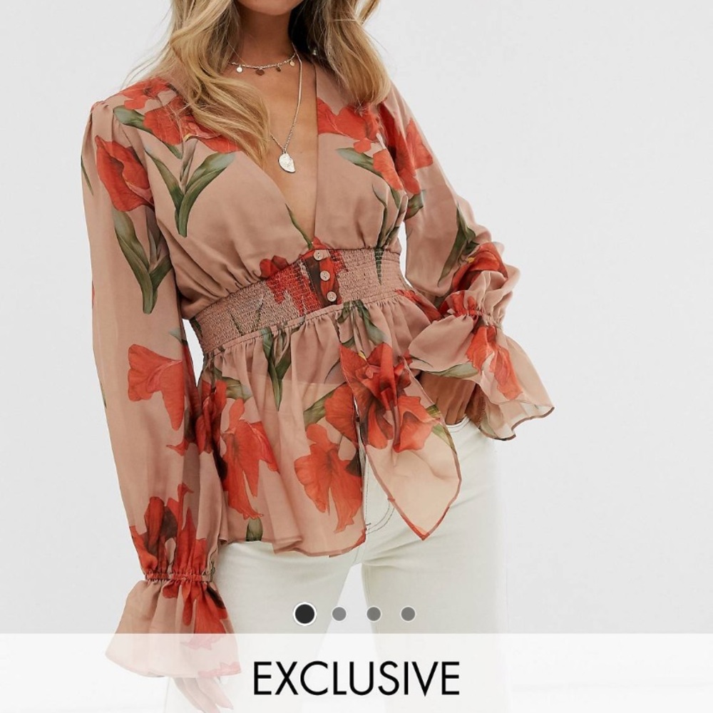 ASOS::Red Lilly & Beige Top (sold out on ASOS)
